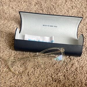 Clear Glasses with Black Case